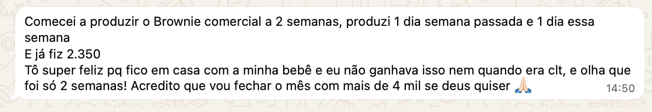 Depoimento WhatsApp R$2.350